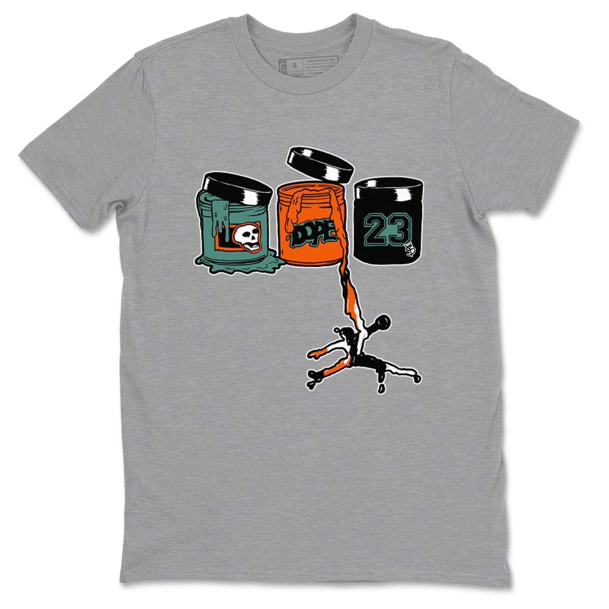 Dunk Low Ceramic shirts to match jordans Jordan Paint sneaker match tees Dunk Ceramic match shoes to clothes SNRT Sneaker Tees unisex cotton Heather Grey 2 shirts