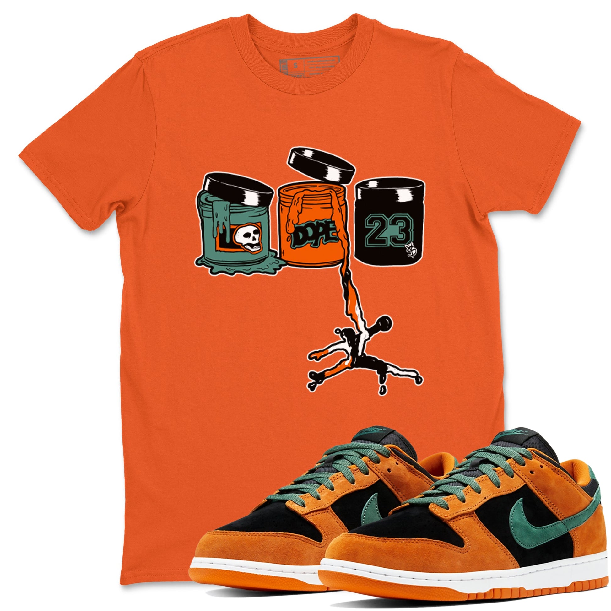 Dunk Low Ceramic shirts to match jordans Jordan Paint sneaker match tees Dunk Ceramic match shoes to clothes SNRT Sneaker Tees unisex cotton Orange 1 shirts