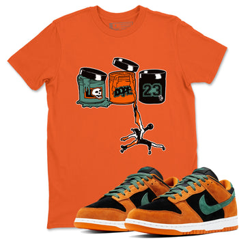 Dunk Low Ceramic shirts to match jordans Jordan Paint sneaker match tees Dunk Ceramic match shoes to clothes SNRT Sneaker Tees unisex cotton Orange 1 shirts