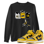 Dunk High Pollen Shirts To Match Jordans Jordan Paint sneaker match tees Dunk High Iowa Tee SNRT Sneaker Release Tees unisex cotton Black 1 crew neck shirts