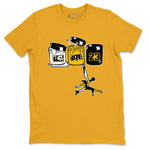 Dunk High Pollen Shirts To Match Jordans Jordan Paint sneaker match tees Dunk High Iowa Tee SNRT Sneaker Release Tees unisex cotton Gold 2 crew neck shirts