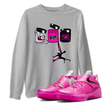 Nike KD 4 Retro Aunt Pearl shirts to match jordans Jordan Paint sneaker match tees Nike KD 4 Aunt Pearl match shoes to clothes SNRT Sneaker Tees unisex cotton Heather Grey 1 shirts