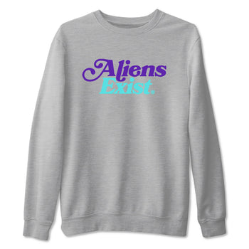 5s Grape shirts to match jordans Alien Exist best t shirts to wear with jordans AJ 5 OG Grape match shoes to clothes SNRT Sneaker Tees unisex cotton Heather Grey 2 shirts