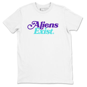 5s Grape shirts to match jordans Alien Exist best t shirts to wear with jordans AJ 5 OG Grape match shoes to clothes SNRT Sneaker Tees unisex cotton White 2 shirts