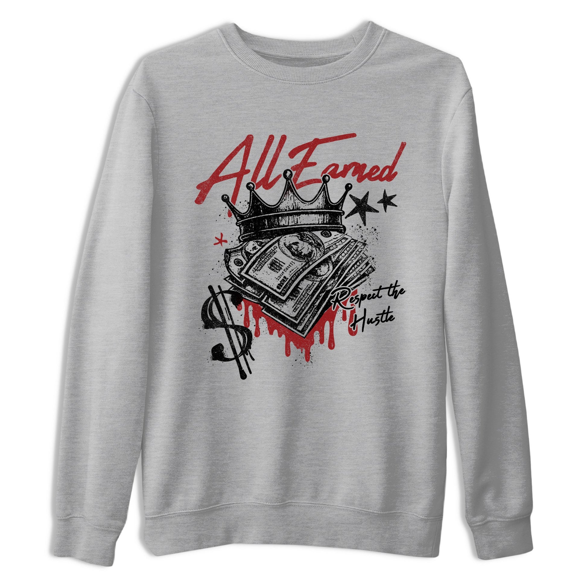 Sneaker match tees – Sneaker Tees To Match Air Foamposite Cough Drop Shoes – All Earned Tee Heather Grey 2