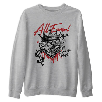 Sneaker match tees – Sneaker Tees To Match Air Foamposite Cough Drop Shoes – All Earned Tee Heather Grey 2
