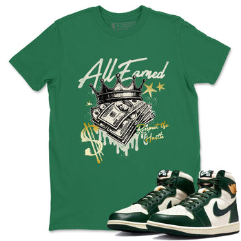 Sneaker Threads – Sneaker Tees To Match Air Jordan 1 Pro Green – All Earned Graphic Tee Kelly Green 1. Perfect for Jordan releases 2025 colorways.