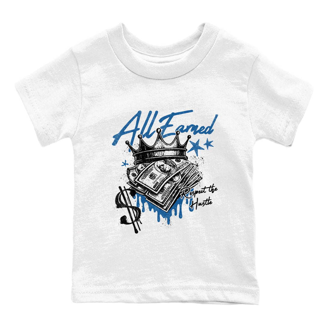 Sneaker match tees  Sneaker Tees To Match Air Jordan 1 Travis Scott Fragment Shoes  All Earned Kids T-Shirt White 2