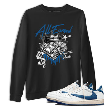 Sneaker match tees  Sneaker Tees To Match Air Jordan 1 Travis Scott Fragment Shoes  All Earned Tee Black 1