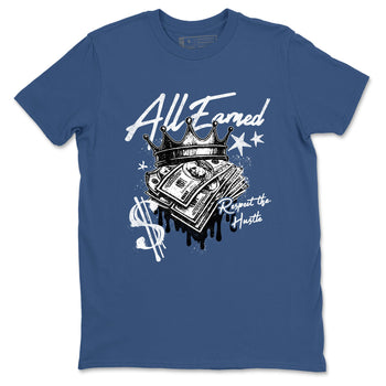 Sneaker match tees  Sneaker Tees To Match Air Jordan 1 Travis Scott Fragment Shoes  All Earned Tee Denim Blue 2