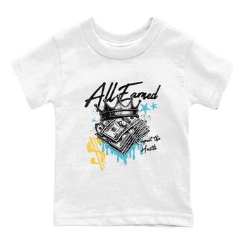 Sneaker match tees – Sneaker Tees To Match Air Jordan 11 Gamma Shoes – All Earned Kids T-Shirt White 2