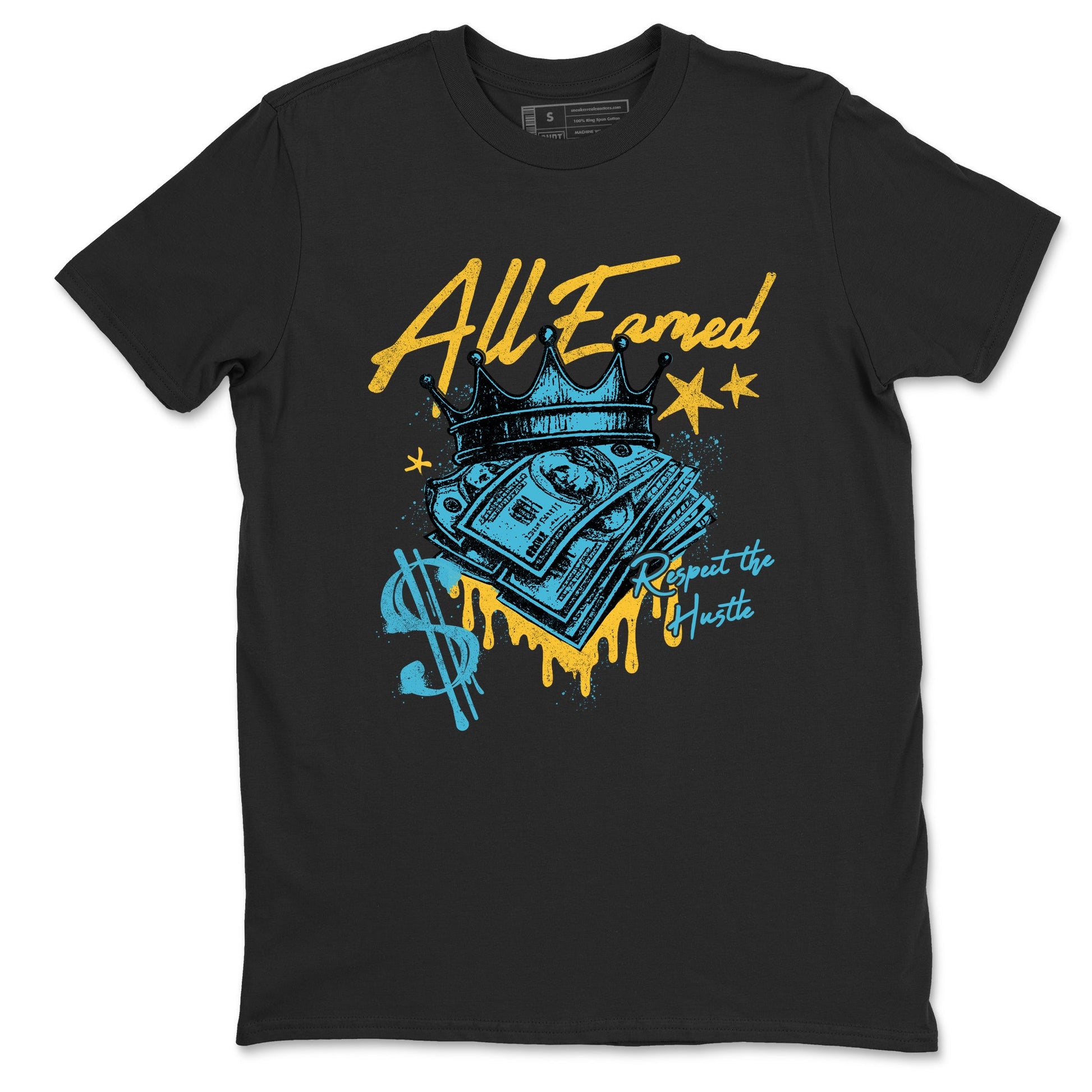 Sneaker match tees – Sneaker Tees To Match Air Jordan 11 Gamma Shoes – All Earned Tee Black 2