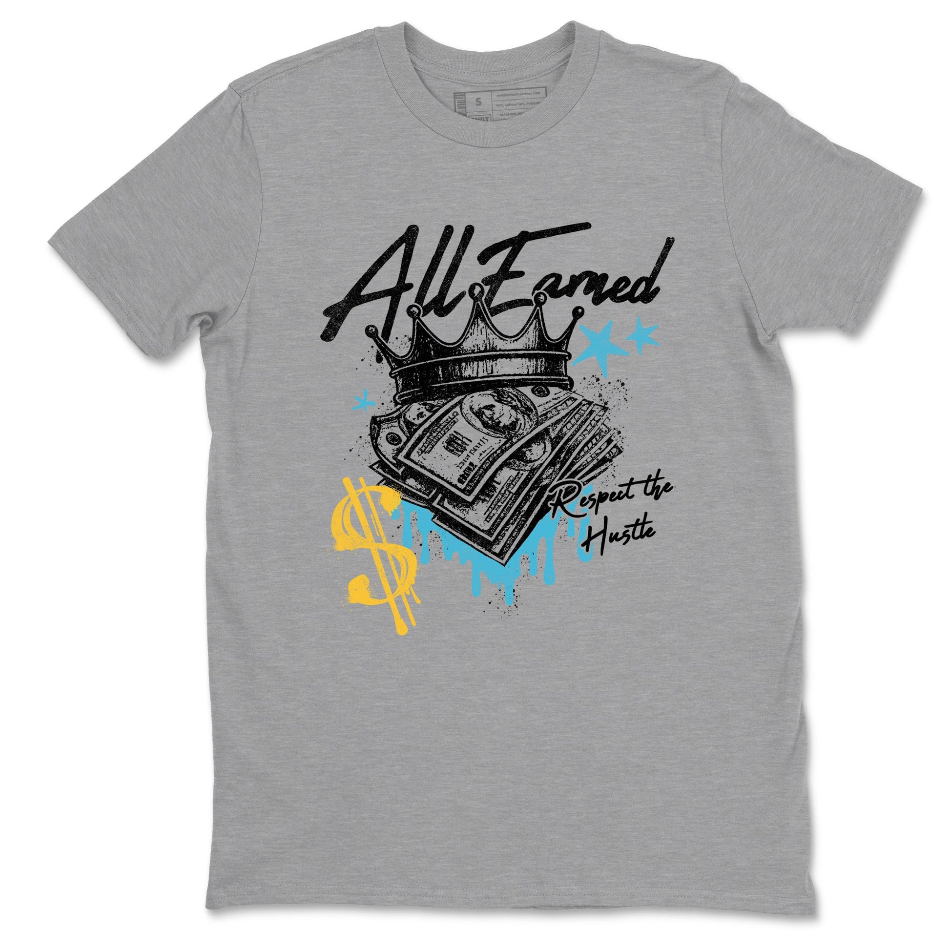 Sneaker match tees – Sneaker Tees To Match Air Jordan 11 Gamma Shoes – All Earned Tee Heather Grey 2
