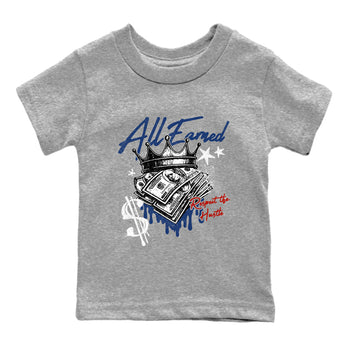Sneaker match tees – Sneaker Threads To Match Air Jordan 11 Rare Air Shoes – All Earned Kids T-Shirt Heather Grey 2