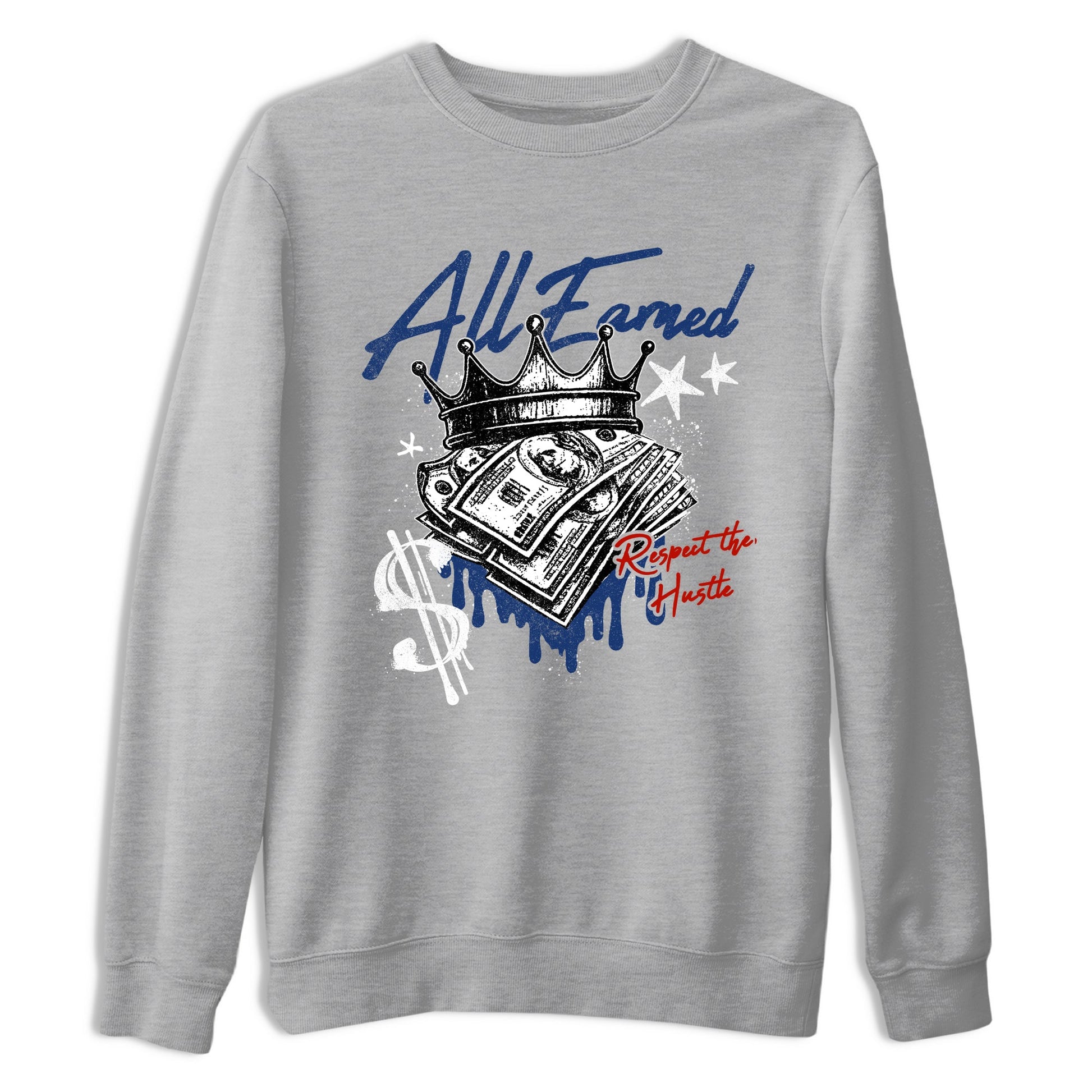 Sneaker match tees – Sneaker Threads To Match Air Jordan 11 Rare Air Shoes – All Earned Tee Heather Grey 2