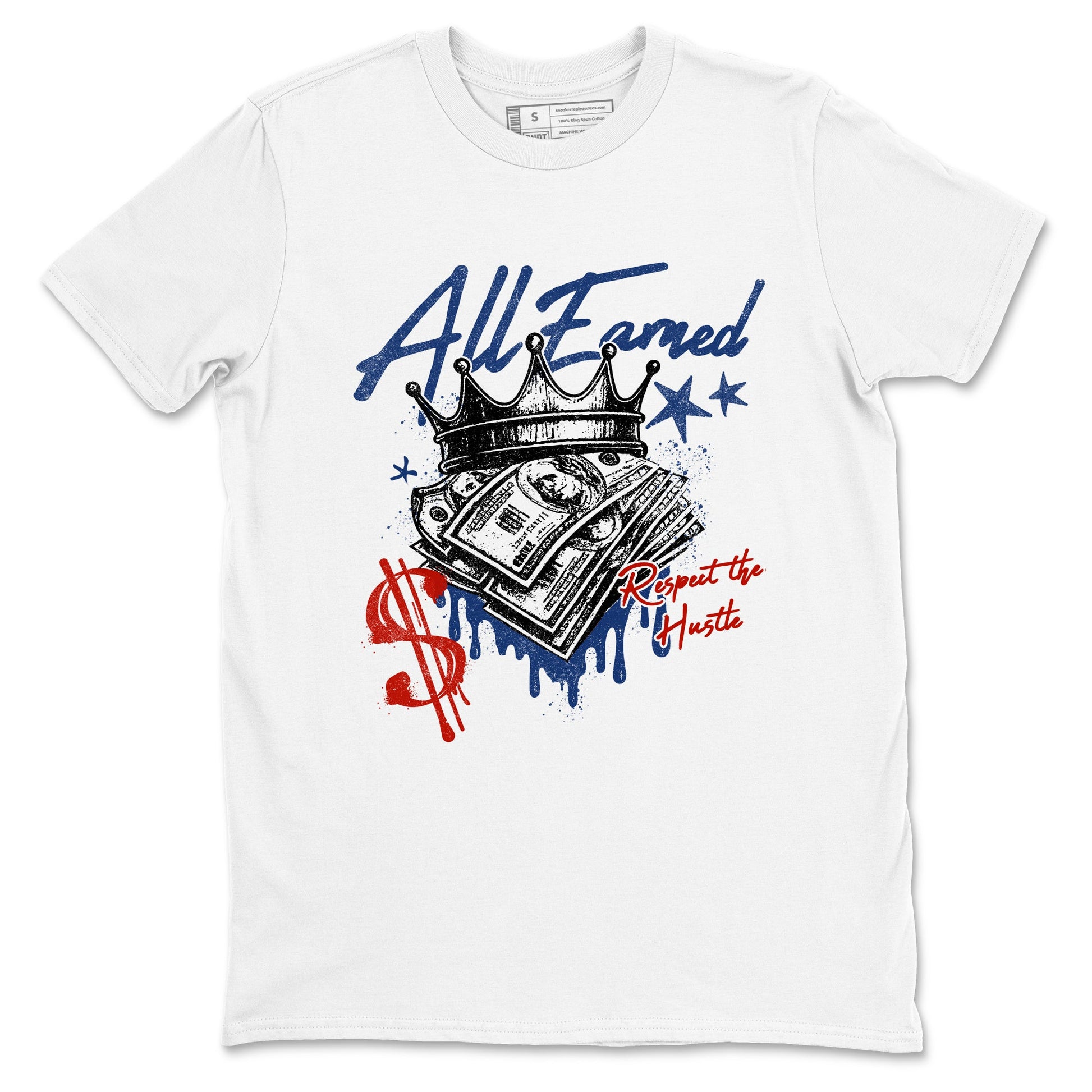 Sneaker match tees – Sneaker Threads To Match Air Jordan 11 Rare Air Shoes – All Earned Tee White 2