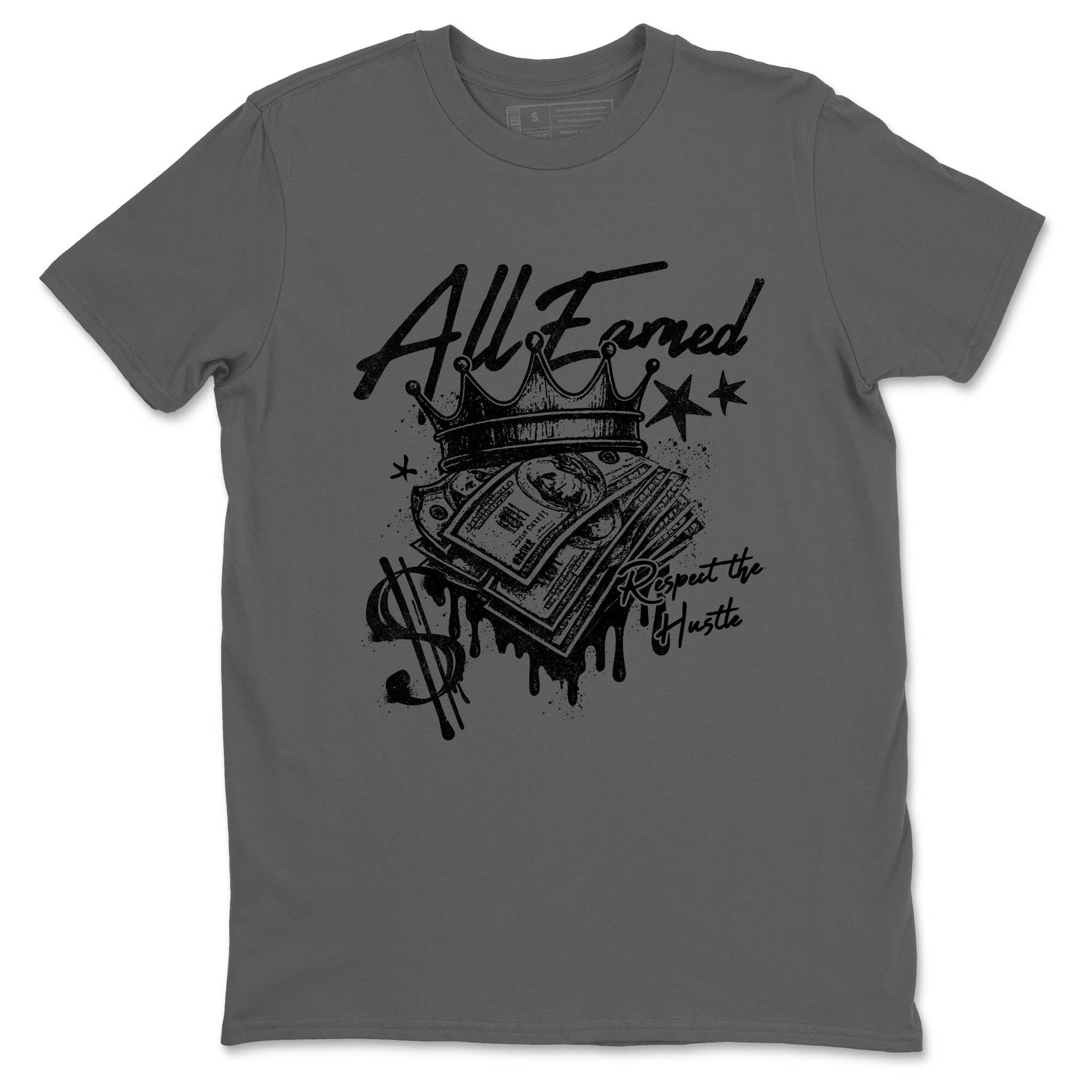 Best Sneakerfit graphic tee – Sneaker Tees To Match Air Jordan 4 Retro Black Cat Sneakers – All Earned Tee Cool Grey 2