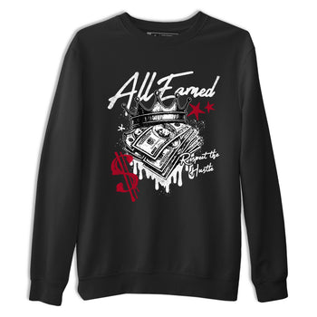 Sneaker match tees – Sneaker Tees To Match Air Jordan 8 Bunny Shoes Air Jordan 8 Bunny White and True Red – All Earned Tee Black 2