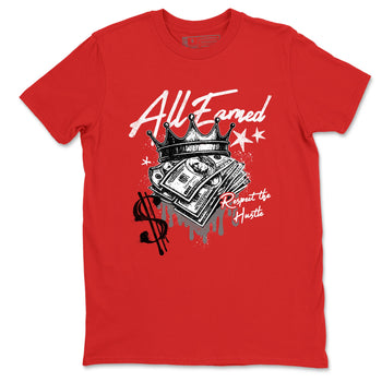 Sneaker match tees – Sneaker Tees To Match Air Jordan 8 Bunny Shoes Air Jordan 8 Bunny White and True Red – All Earned Tee Red 2