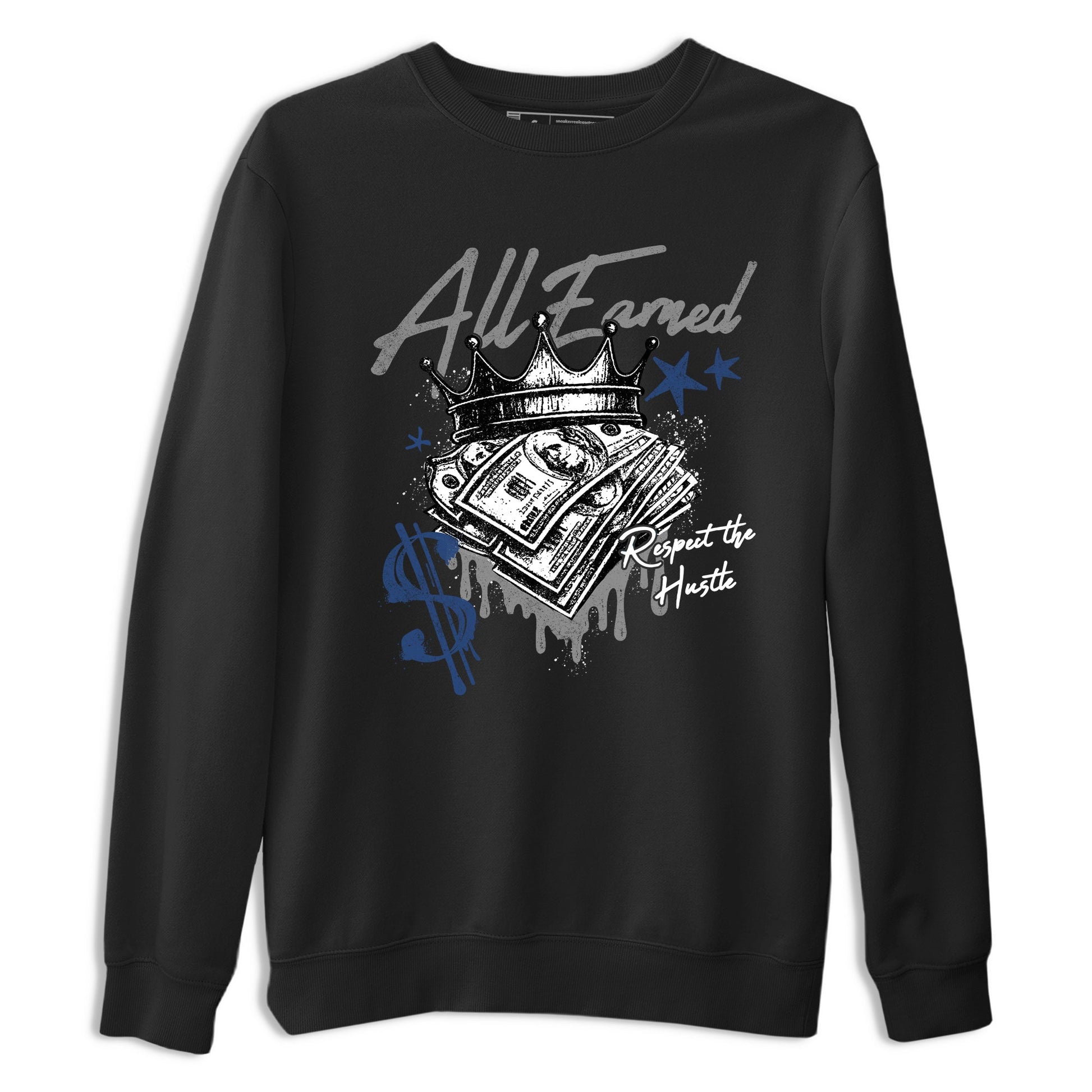 Sneaker match tees – Sneaker Tees To Match Air Jordan 9 Flint Grey Shoes – All Earned Tee Black 2