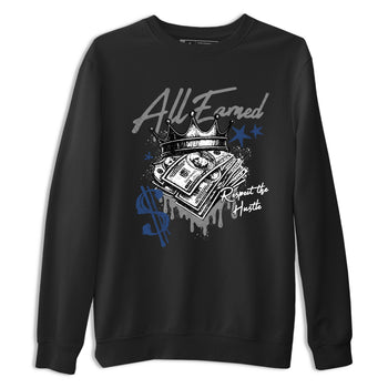 Sneaker match tees – Sneaker Tees To Match Air Jordan 9 Flint Grey Shoes – All Earned Tee Black 2
