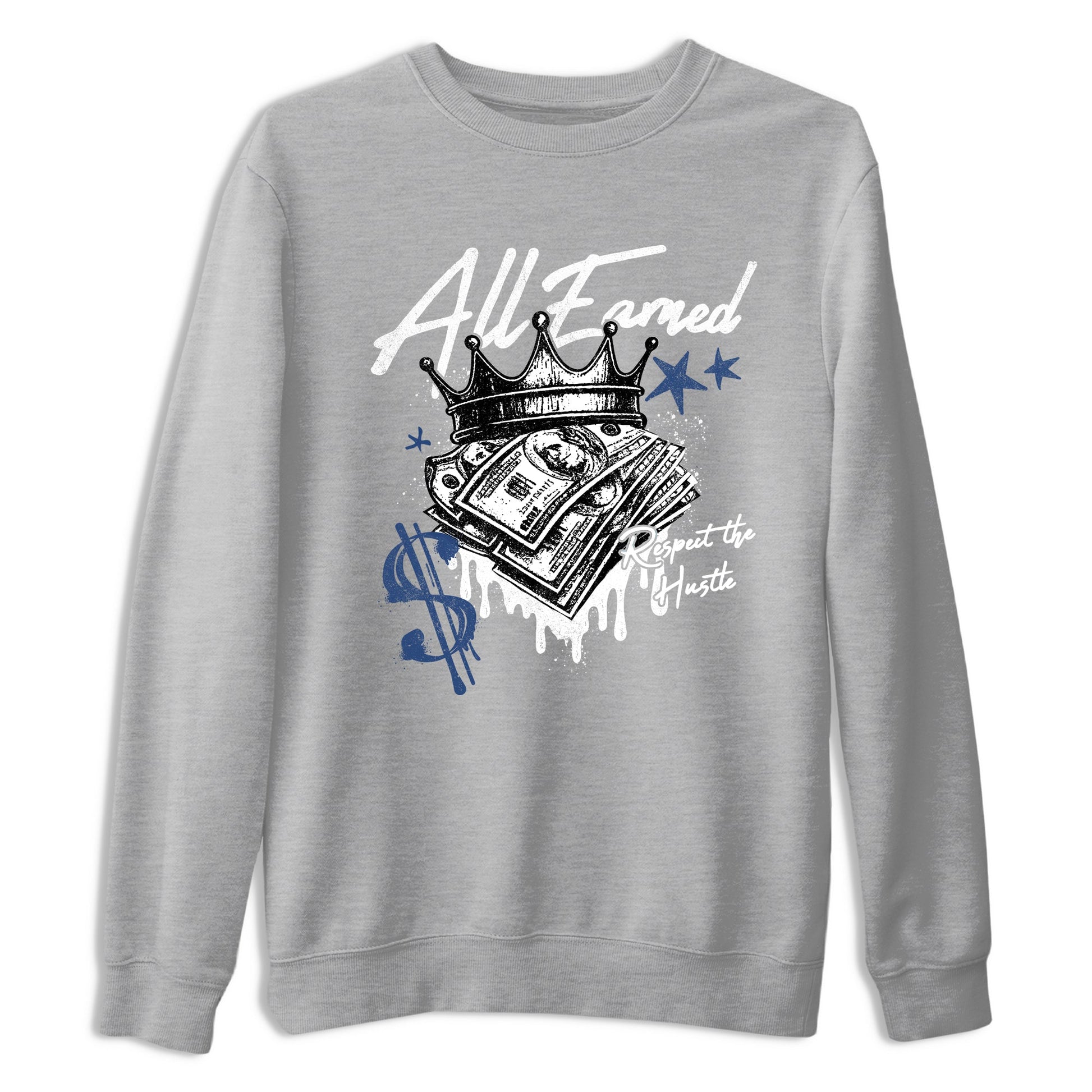 Sneaker match tees – Sneaker Tees To Match Air Jordan 9 Flint Grey Shoes – All Earned Tee Heather Grey 2