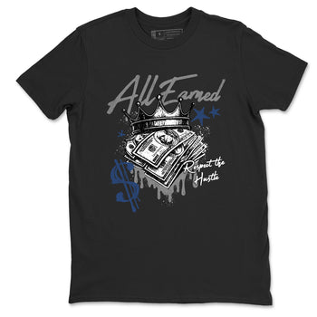 Sneaker match tees – Sneaker Tees To Match Air Jordan 9 Flint Grey Shoes – All Earned Tee Black 2