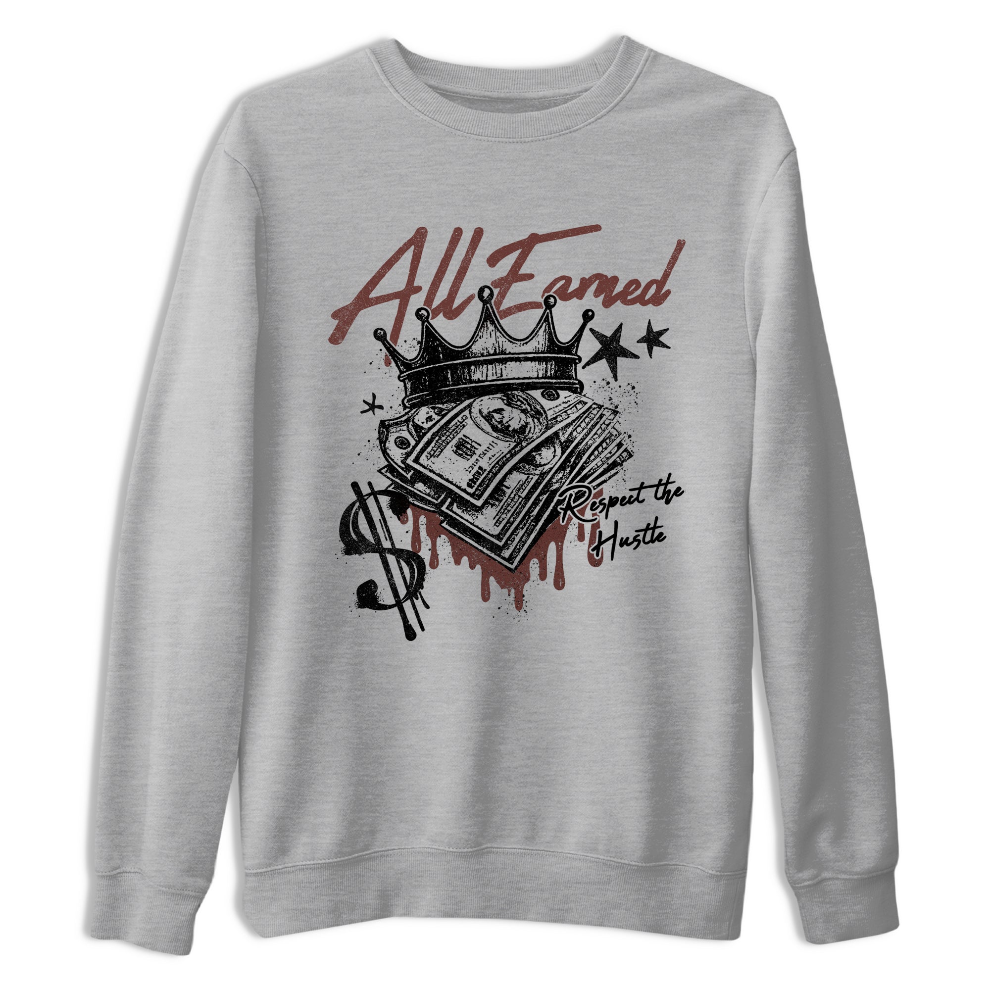 Sneaker match tees – Sneaker Tees To Match Dunk Low Football Shoes – All Earned Tee Heather Grey 2