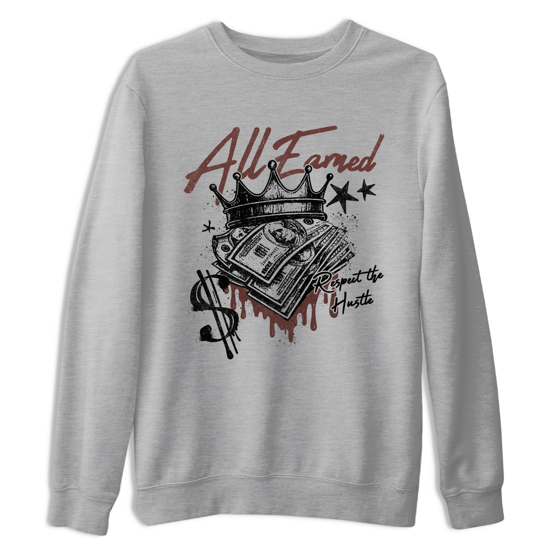 Sneaker match tees – Sneaker Tees To Match Dunk Low Football Shoes – All Earned Tee Heather Grey 2