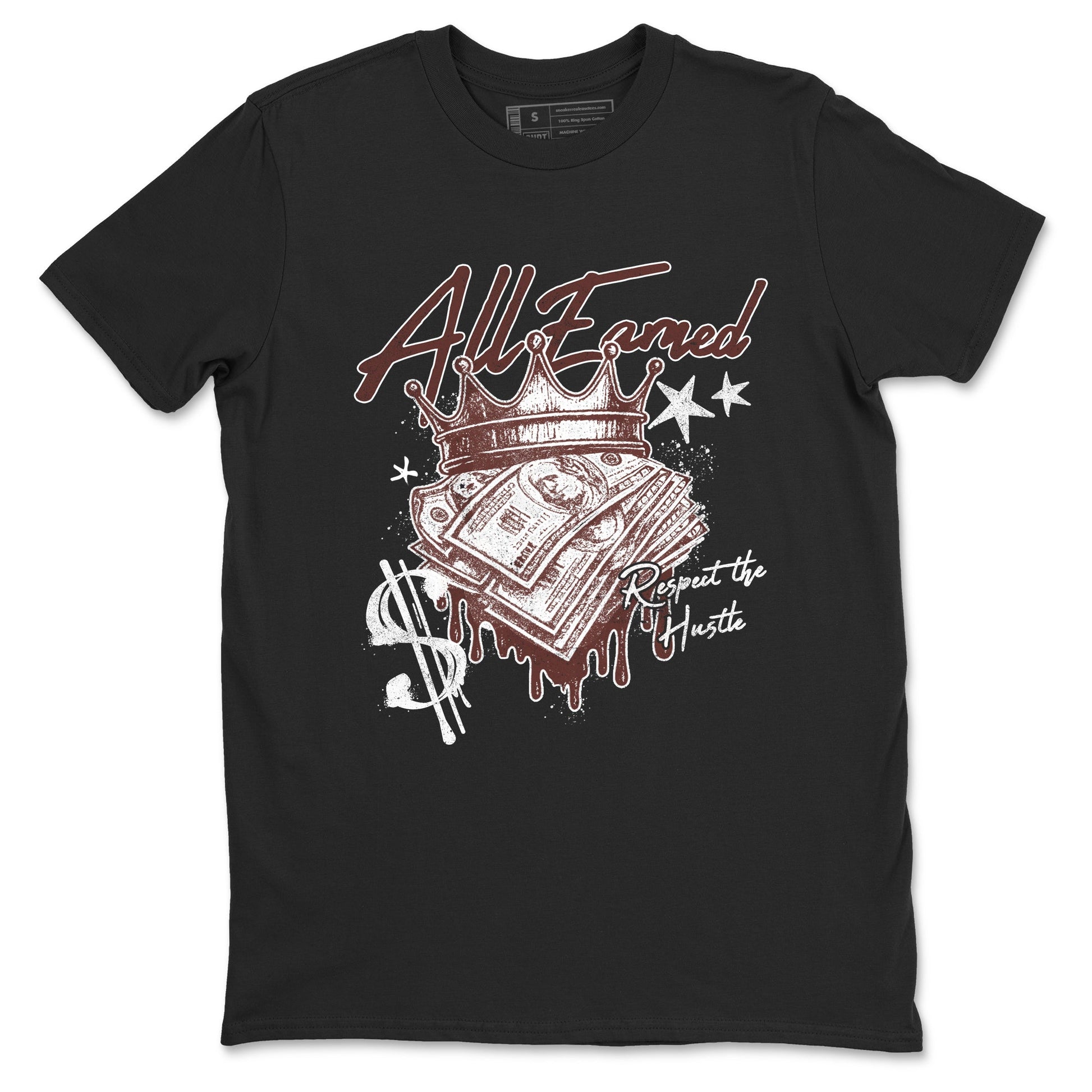 Sneaker match tees – Sneaker Tees To Match Dunk Low Football Shoes – All Earned Tee Black 2