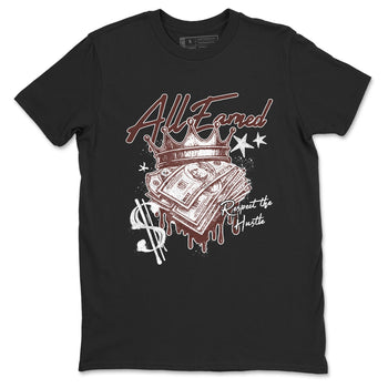 Sneaker match tees – Sneaker Tees To Match Dunk Low Football Shoes – All Earned Tee Black 2