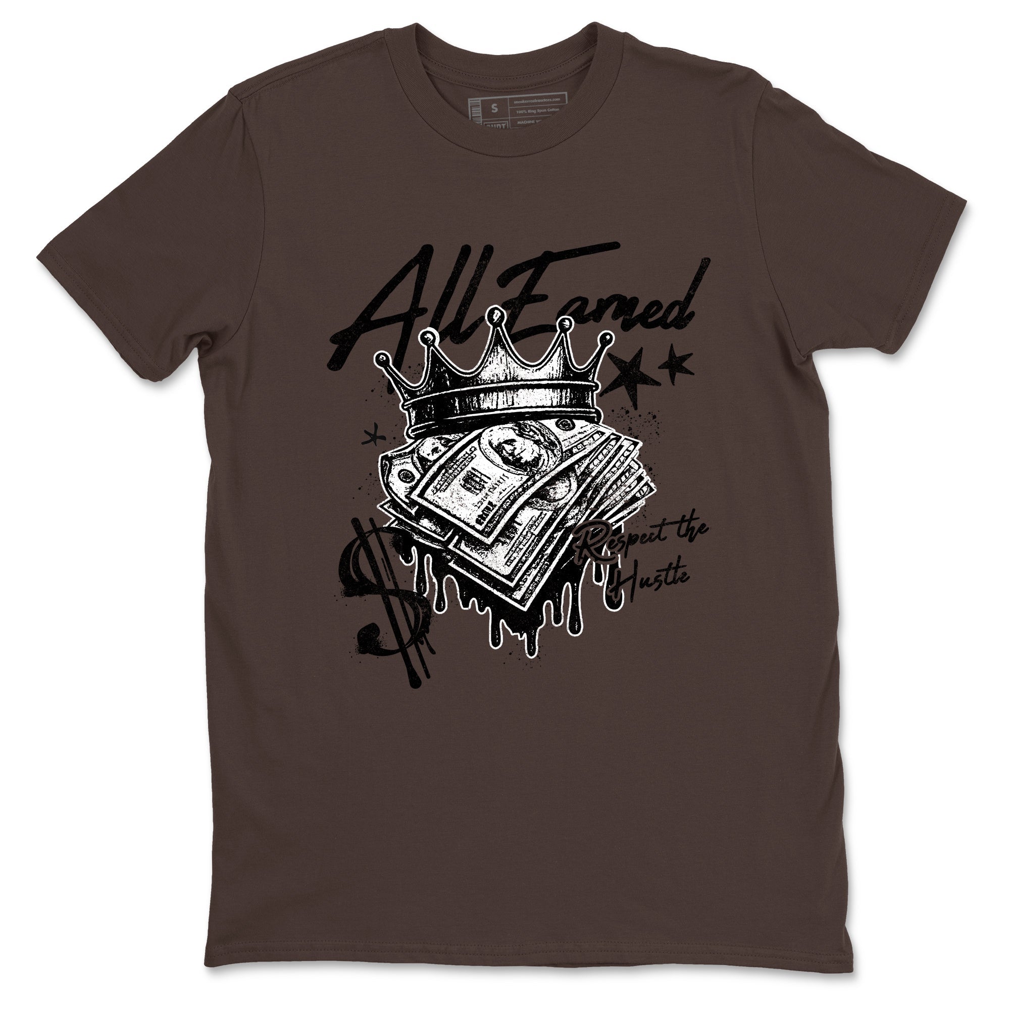 Sneaker match tees – Sneaker Tees To Match Dunk Low Football Shoes – All Earned Tee Dark Chocolate 2