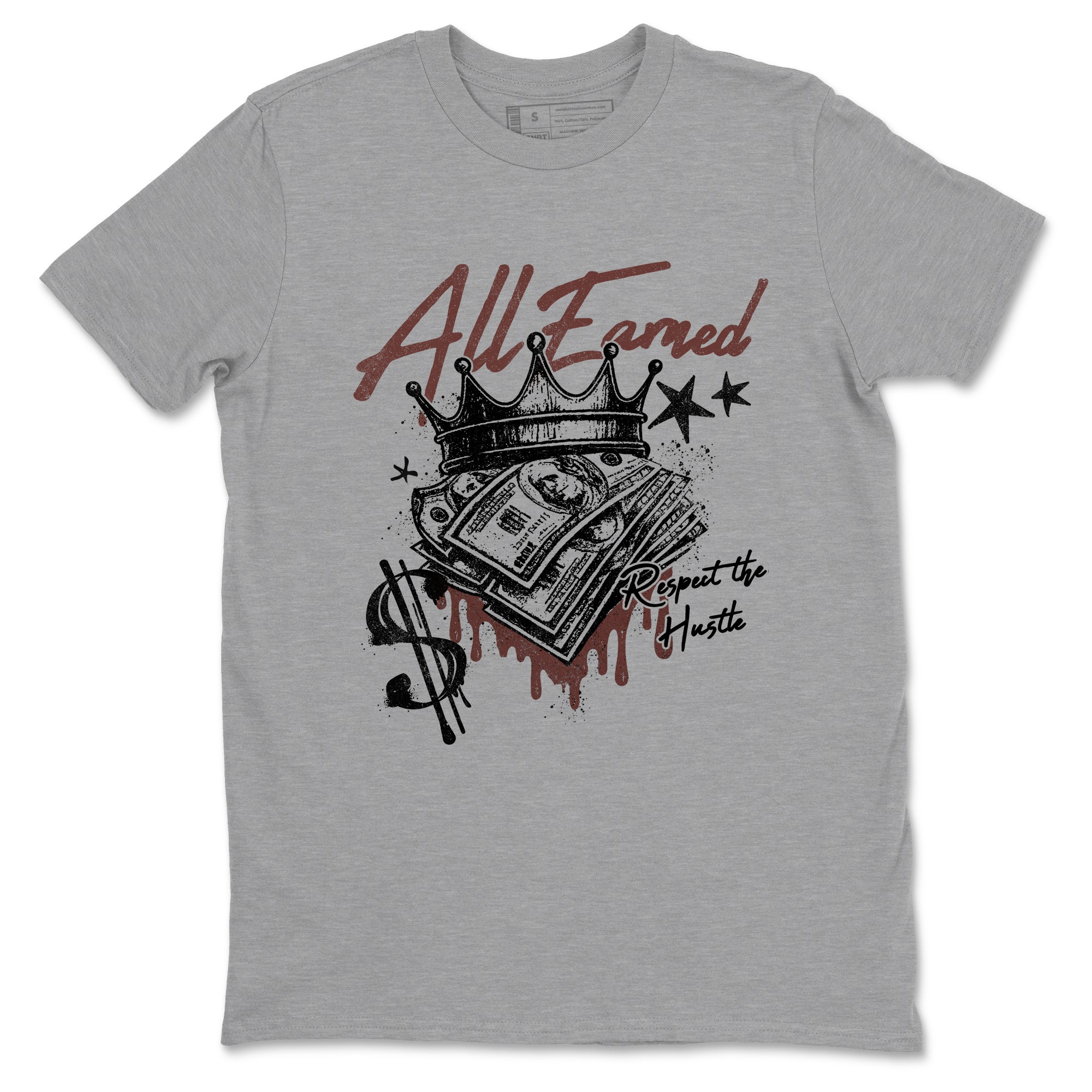 Sneaker match tees – Sneaker Tees To Match Dunk Low Football Shoes – All Earned Tee Heather Grey 2