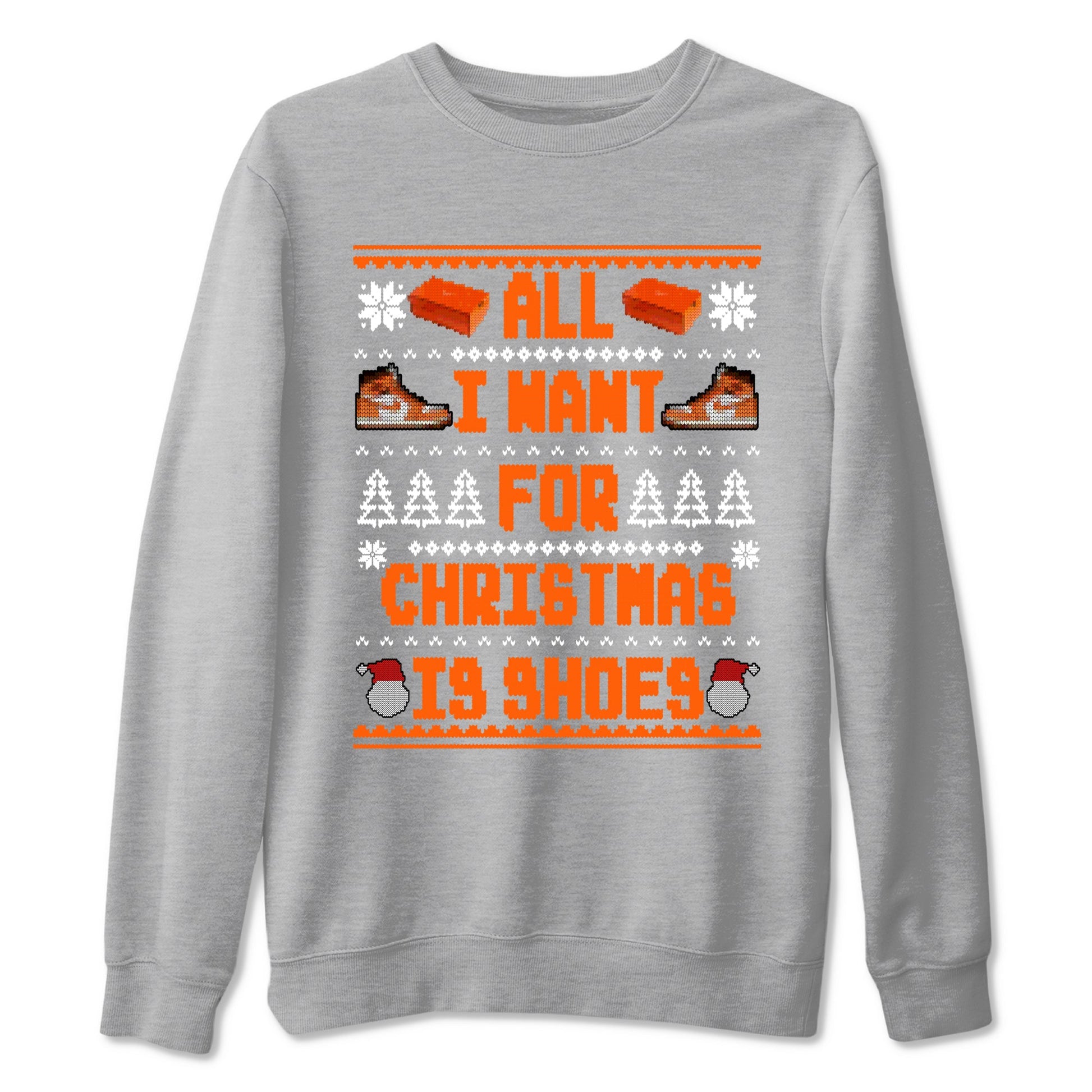 Air Jordan 1 Starfish t shirts to match sneakers Special Christmas Shirts All I Want For Christmas Is Shoes sneaker match tees 1s Starfish sneaker match tee SNRT Sneaker Tees unisex cotton Heather Grey 2 shirts