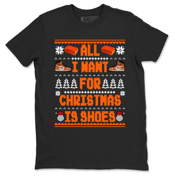 Air Jordan 1 Starfish t shirts to match sneakers Special Christmas Shirts All I Want For Christmas Is Shoes sneaker match tees 1s Starfish sneaker match tee SNRT Sneaker Tees unisex cotton Black 2 shirts
