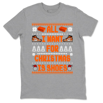 Air Jordan 1 Starfish t shirts to match sneakers Special Christmas Shirts All I Want For Christmas Is Shoes sneaker match tees 1s Starfish sneaker match tee SNRT Sneaker Tees unisex cotton Heather Grey 2 shirts