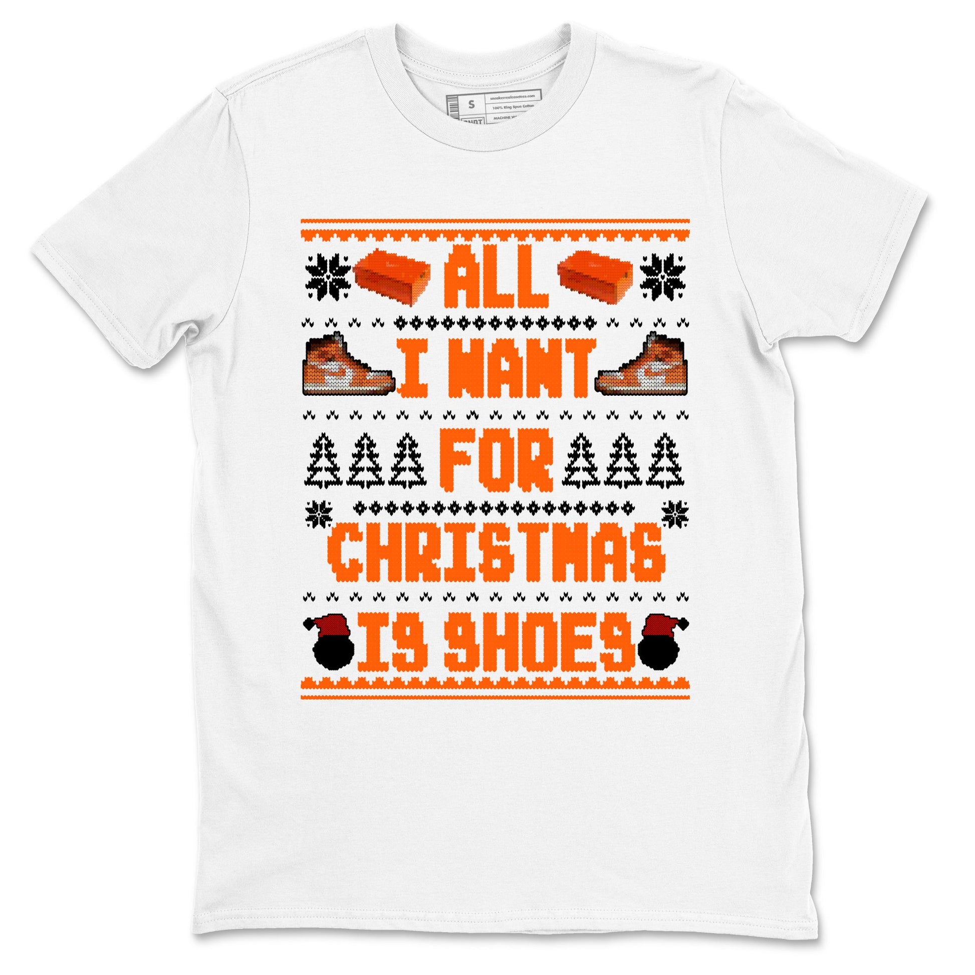 Air Jordan 1 Starfish t shirts to match sneakers Special Christmas Shirts All I Want For Christmas Is Shoes sneaker match tees 1s Starfish sneaker match tee SNRT Sneaker Tees unisex cotton White 2 shirts