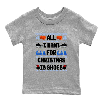 Jordan 11 Low Space Jam t shirts to match sneakers Special Christmas Shirts All I Want For Christmas Is Shoes sneaker match tees Air Jordan 11 Black and Varsity Royal sneaker match tee SNRT Sneaker Tees Youth Baby Heather Grey 2 tee