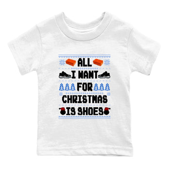 Jordan 11 Low Space Jam t shirts to match sneakers Special Christmas Shirts All I Want For Christmas Is Shoes sneaker match tees Air Jordan 11 Black and Varsity Royal sneaker match tee SNRT Sneaker Tees Youth Baby White 2 tee