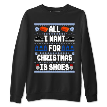 Jordan 11 Low Space Jam t shirts to match sneakers Special Christmas Shirts All I Want For Christmas Is Shoes sneaker match tees Air Jordan 11 Black and Varsity Royal sneaker match tee SNRT Sneaker Tees unisex cotton Black 2 shirts