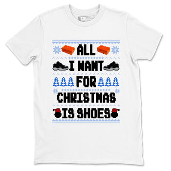 Jordan 11 Low Space Jam t shirts to match sneakers Special Christmas Shirts All I Want For Christmas Is Shoes sneaker match tees Air Jordan 11 Black and Varsity Royal sneaker match tee SNRT Sneaker Tees unisex cotton White 2 shirts