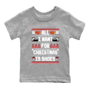 12s Taxi Flip t shirts to match sneakers Special Christmas Shirts All I Want For Christmas Is Shoes sneaker match tees Air Jordan 12 Taxi Flip sneaker match tee SNRT Sneaker Tees Youth Baby Heather Grey 2 tee
