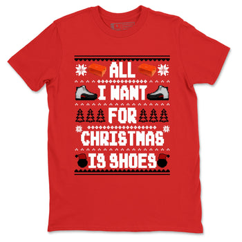 12s Taxi Flip t shirts to match sneakers Special Christmas Shirts All I Want For Christmas Is Shoes sneaker match tees Air Jordan 12 Taxi Flip sneaker match tee SNRT Sneaker Tees unisex cotton Red 2 shirts