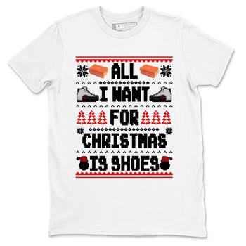 12s Taxi Flip t shirts to match sneakers Special Christmas Shirts All I Want For Christmas Is Shoes sneaker match tees Air Jordan 12 Taxi Flip sneaker match tee SNRT Sneaker Tees unisex cotton White 2 shirts