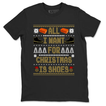 9s Olive shirts to match jordans Christmas All I Want For Christmas Is Shoes sneaker match tees Air Jordan 9 Olive match shoes to clothes SNRT Sneaker Tees unisex cotton Black 2 shirts
