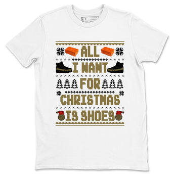 9s Olive shirts to match jordans Christmas All I Want For Christmas Is Shoes sneaker match tees Air Jordan 9 Olive match shoes to clothes SNRT Sneaker Tees unisex cotton White 2 shirts