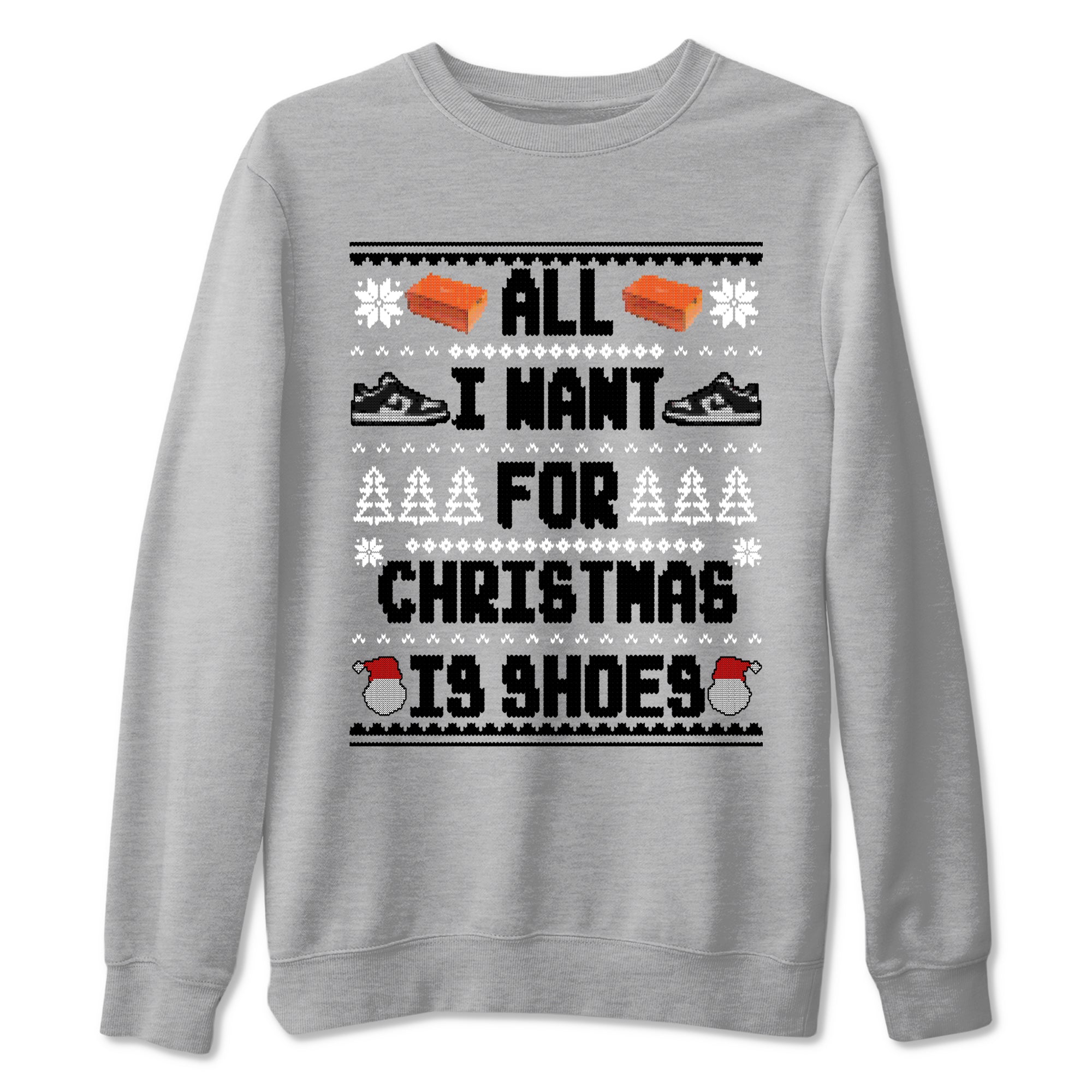 Nike Dunk Panda t shirts to match sneakers Special Christmas Shirts All I Want For Christmas Is Shoes sneaker match tees Dunk Panda sneaker match tee SNRT Sneaker Tees unisex cotton Heather Grey 2 shirts