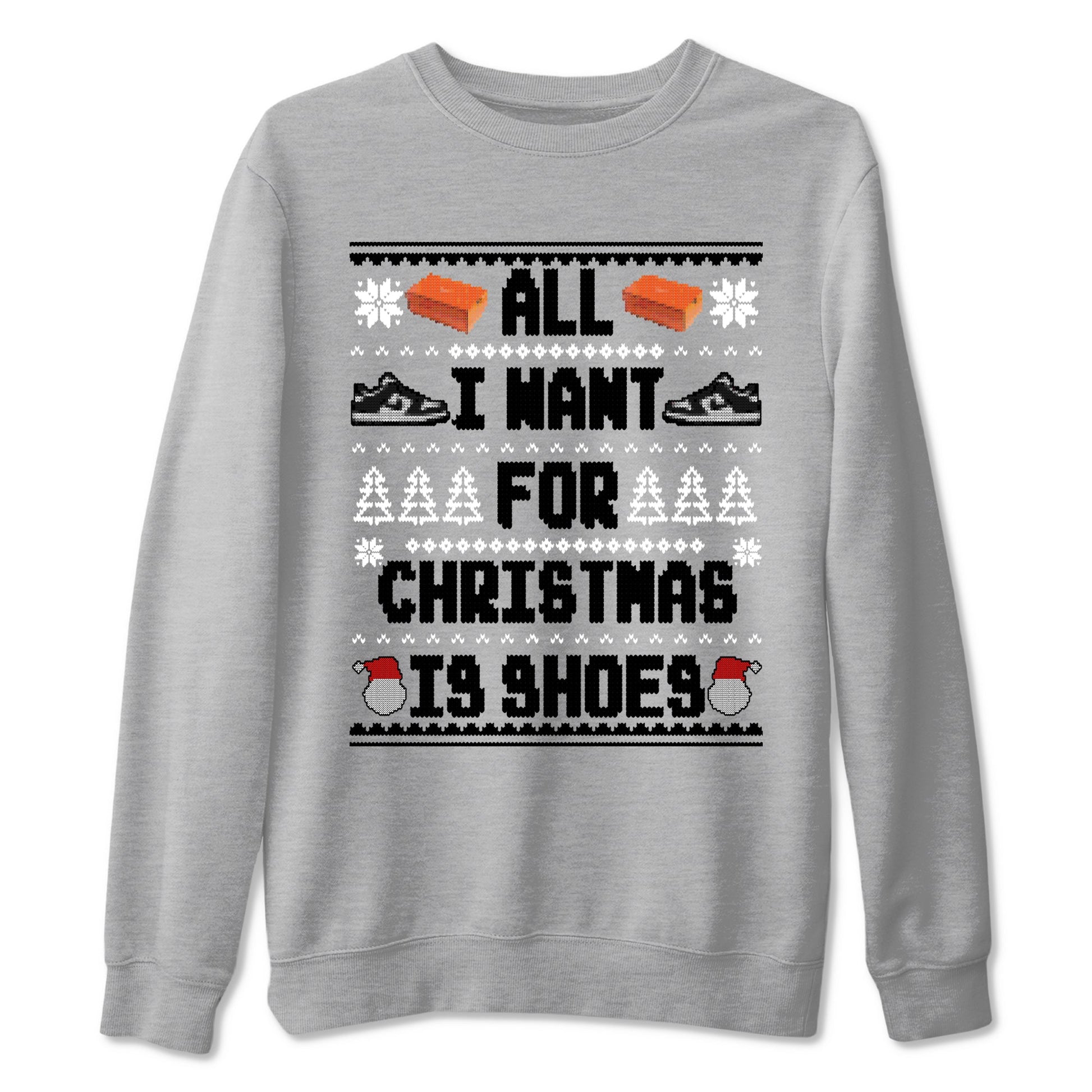 Nike Dunk Panda t shirts to match sneakers Special Christmas Shirts All I Want For Christmas Is Shoes sneaker match tees Dunk Panda sneaker match tee SNRT Sneaker Tees unisex cotton Heather Grey 2 shirts
