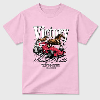 Always Possible Graphic T-Shirt sneaker match tee designed for the Air Jordan 1 Travis Scott Tropical Pink, featuring coordinated color options for a perfect streetwear match. Pink 2 shirt.