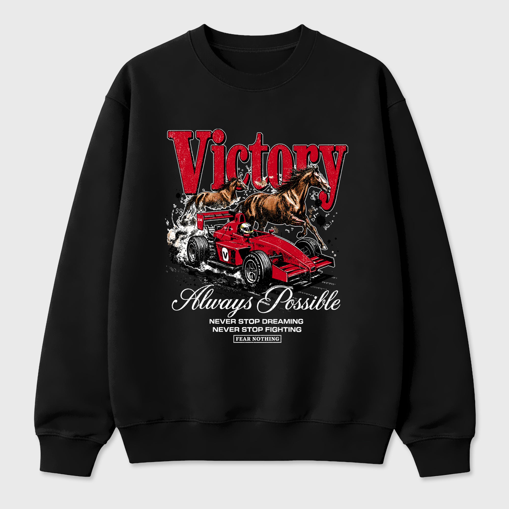 Always Possible Graphic T-Shirt sneaker match tee designed for the Air Jordan 4 Toro Bravo, featuring coordinated color options for a perfect streetwear match. Black 2 shirt.